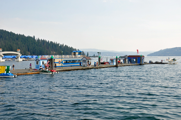 Lake Coeur D'Alene and the marina